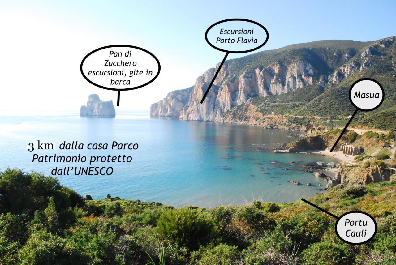 Il Blu Tanca Piras Villa Nebida Eksteriør billede